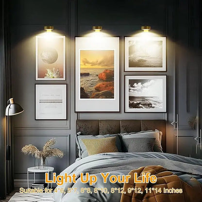Rynx | Magnetic LED Picture Light – Cordless, Dimmable & Rechargeable