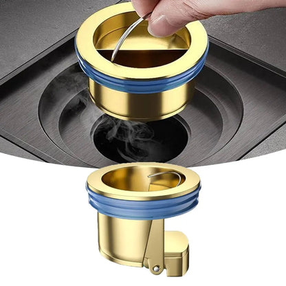 Rynx | Brass drain core – Odor stopper & hair strainer for floor drains