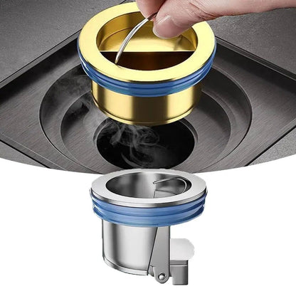 Rynx | Brass drain core – Odor stopper & hair strainer for floor drains