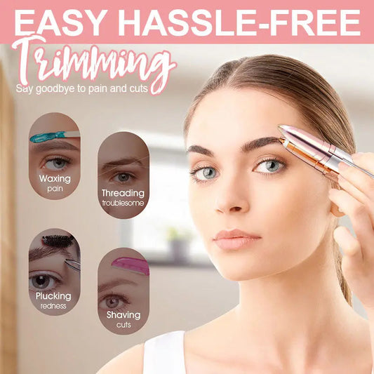 Rynx | Pain-Free Electric Eyebrow Trimmer for Precise Hair Removal