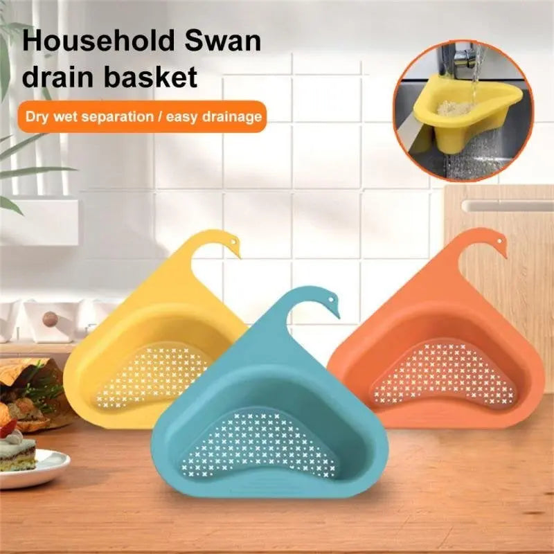 Rynx | Swan-shaped draining basket for the sink – Practical & decorative