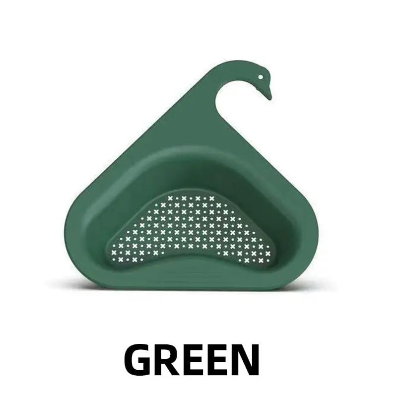 Rynx | Swan-shaped draining basket for the sink – Practical & decorative Green 1+1 Free