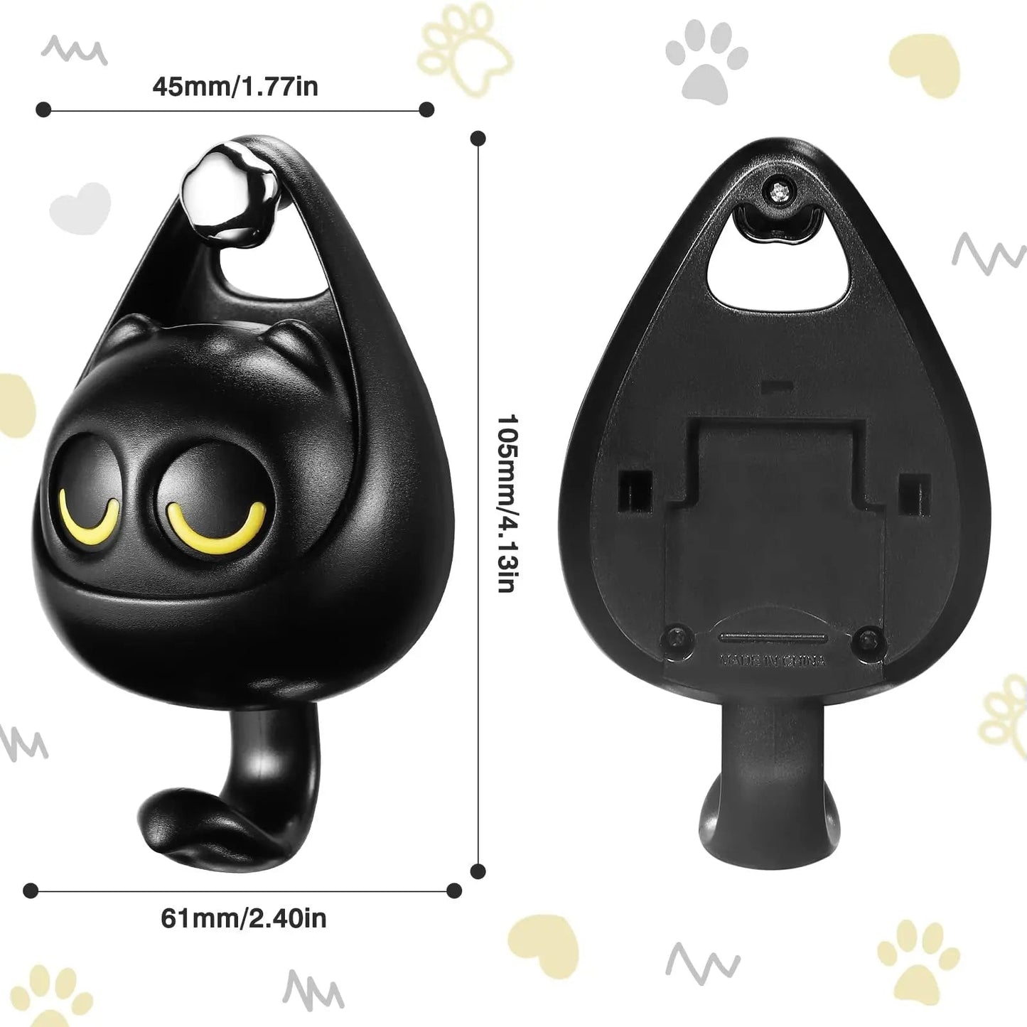 Rynx | Self-adhesive Cat Hooks – Cute, Sturdy & No Drilling