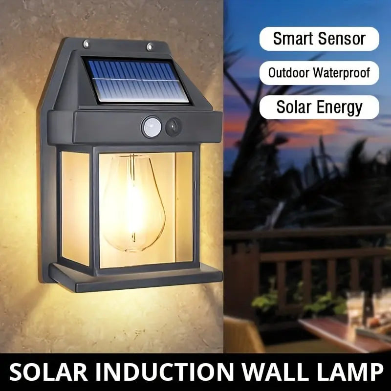 Rynx | Solar-powered LED outdoor wall light – Perfect for gardens, patios, garages, and entrances