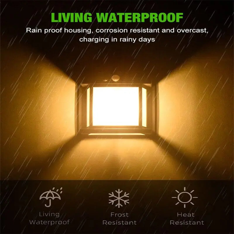 Rynx | Solar-powered LED outdoor wall light – Perfect for gardens, patios, garages, and entrances