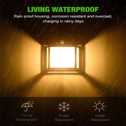 Rynx | Solar-powered LED outdoor wall light – Perfect for gardens, patios, garages, and entrances