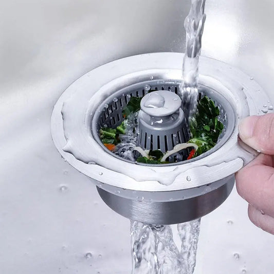 Rynx | Sink Drain Strainer – Anti-Blocking & Odor PRedection with Push Button