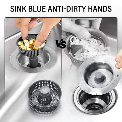 Rynx | Sink Drain Strainer – Anti-Blocking & Odor PRedection with Push Button