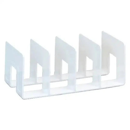 Rynx | Sturdy 4-Compartment Book Organizer – Keep Your Desk Tidy