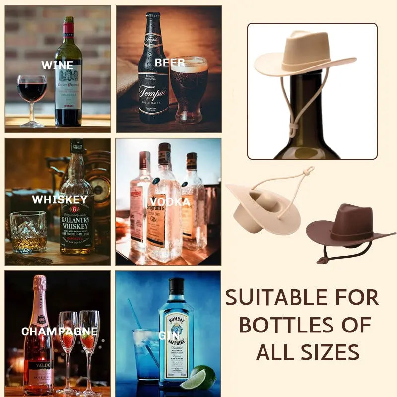 Rynx | Wine Bottle Stopper in Cowboy Hat Design – Tight, Stylish & Original