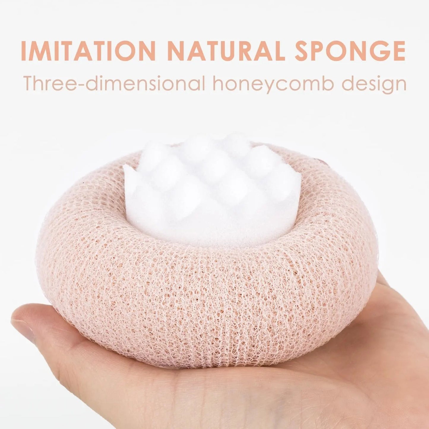 Rynx | Super soft sunflower peeling bath sponge
