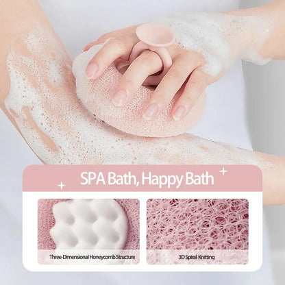 Rynx | Super soft sunflower peeling bath sponge