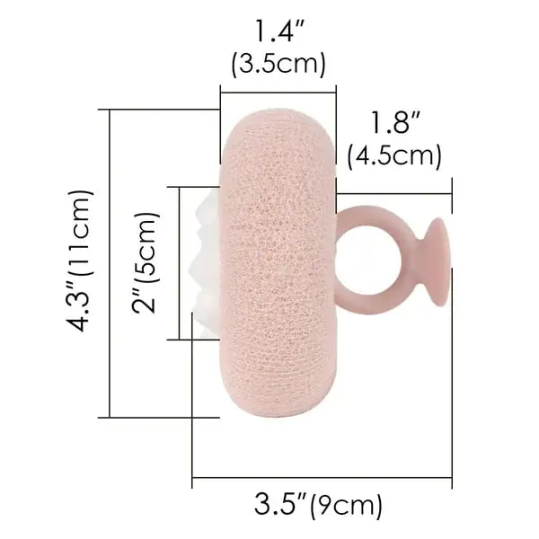 Rynx | Super soft sunflower peeling bath sponge