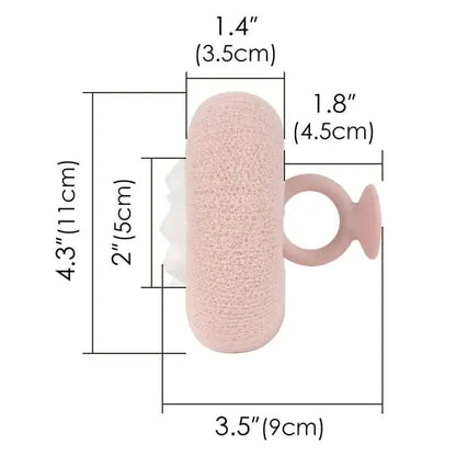 Rynx | Super soft sunflower peeling bath sponge