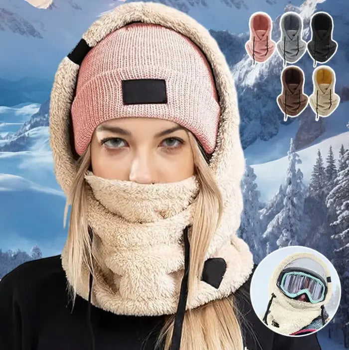 Rynx | Windproof Sherpa Hooded Ski Mask for Ultimate Cold PRedection