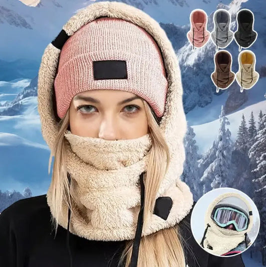 Rynx | Windproof Sherpa Hooded Ski Mask for Ultimate Cold PRedection