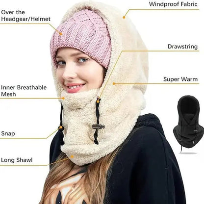 Rynx | Windproof Sherpa Hooded Ski Mask for Ultimate Cold PRedection
