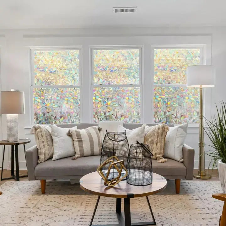 Rynx | 3D Rainbow Window Film – Privacy PRedection & Decoration without Adhesive