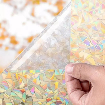 Rynx | 3D Rainbow Window Film – Privacy PRedection & Decoration without Adhesive