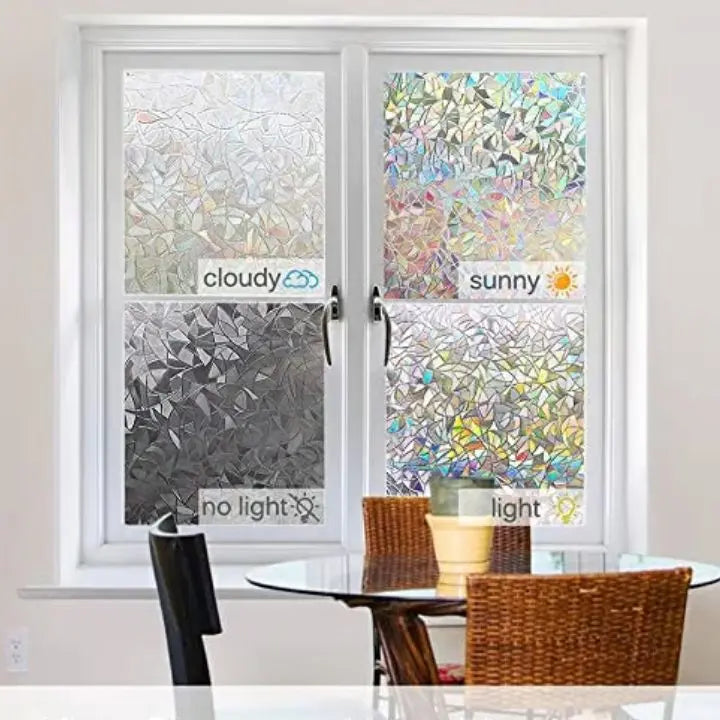 Rynx | 3D Rainbow Window Film – Privacy PRedection & Decoration without Adhesive