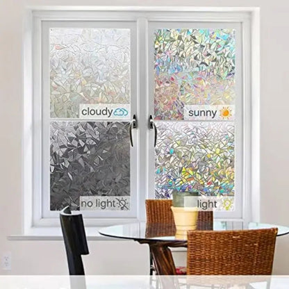 Rynx | 3D Rainbow Window Film – Privacy PRedection & Decoration without Adhesive