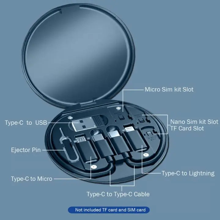 Rynx | 9-in-1 Cable Organizer – Everything for charging & data in one case