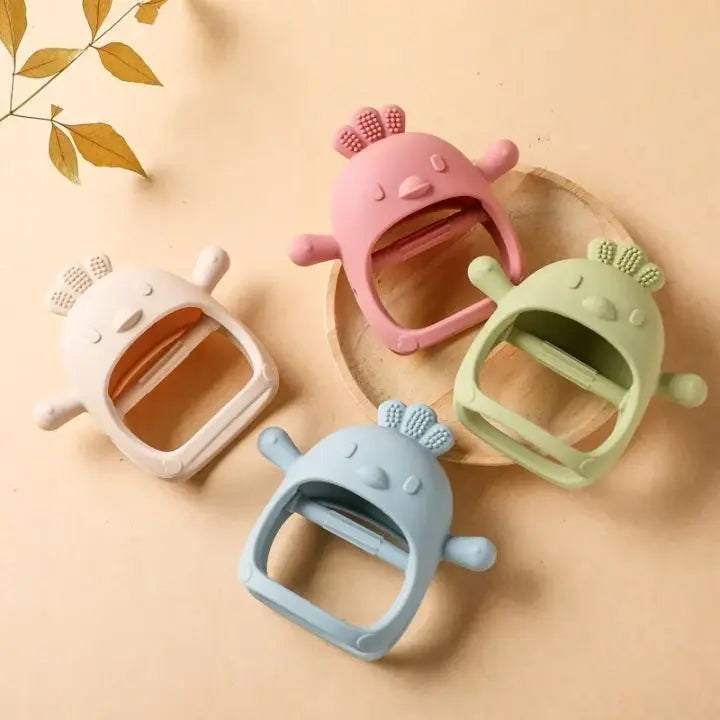 Rynx | Baby teething glove – chick-shaped teething ring