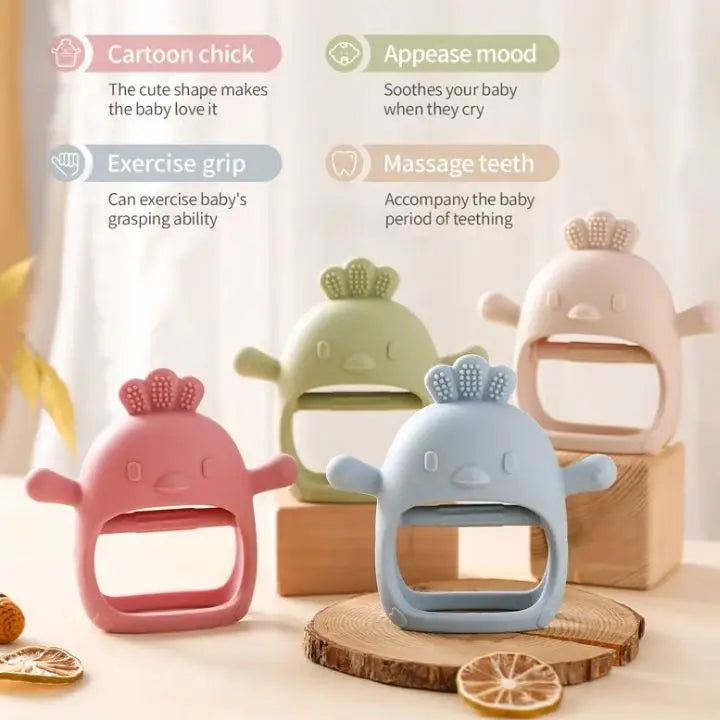 Rynx | Baby teething glove – chick-shaped teething ring