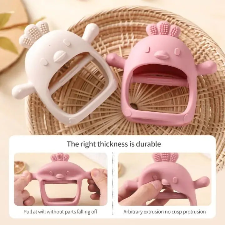 Rynx | Baby teething glove – chick-shaped teething ring