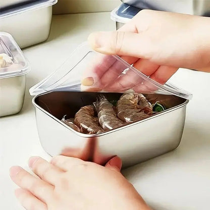 Rynx | Stainless steel can with lid – stackable & leak-proof
