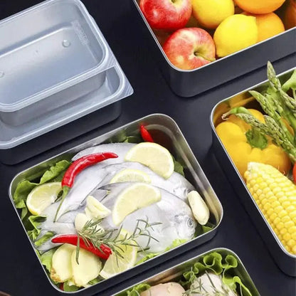 Rynx | Stainless steel can with lid – stackable & leak-proof