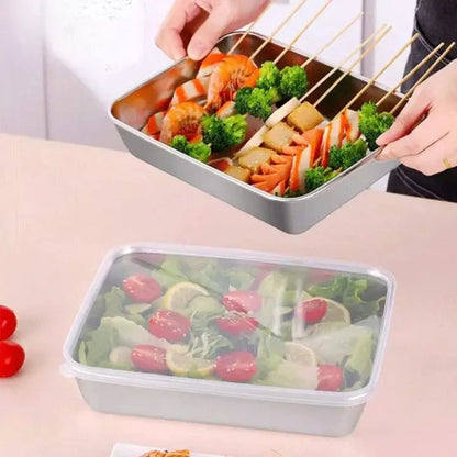Rynx | Stainless steel can with lid – stackable & leak-proof
