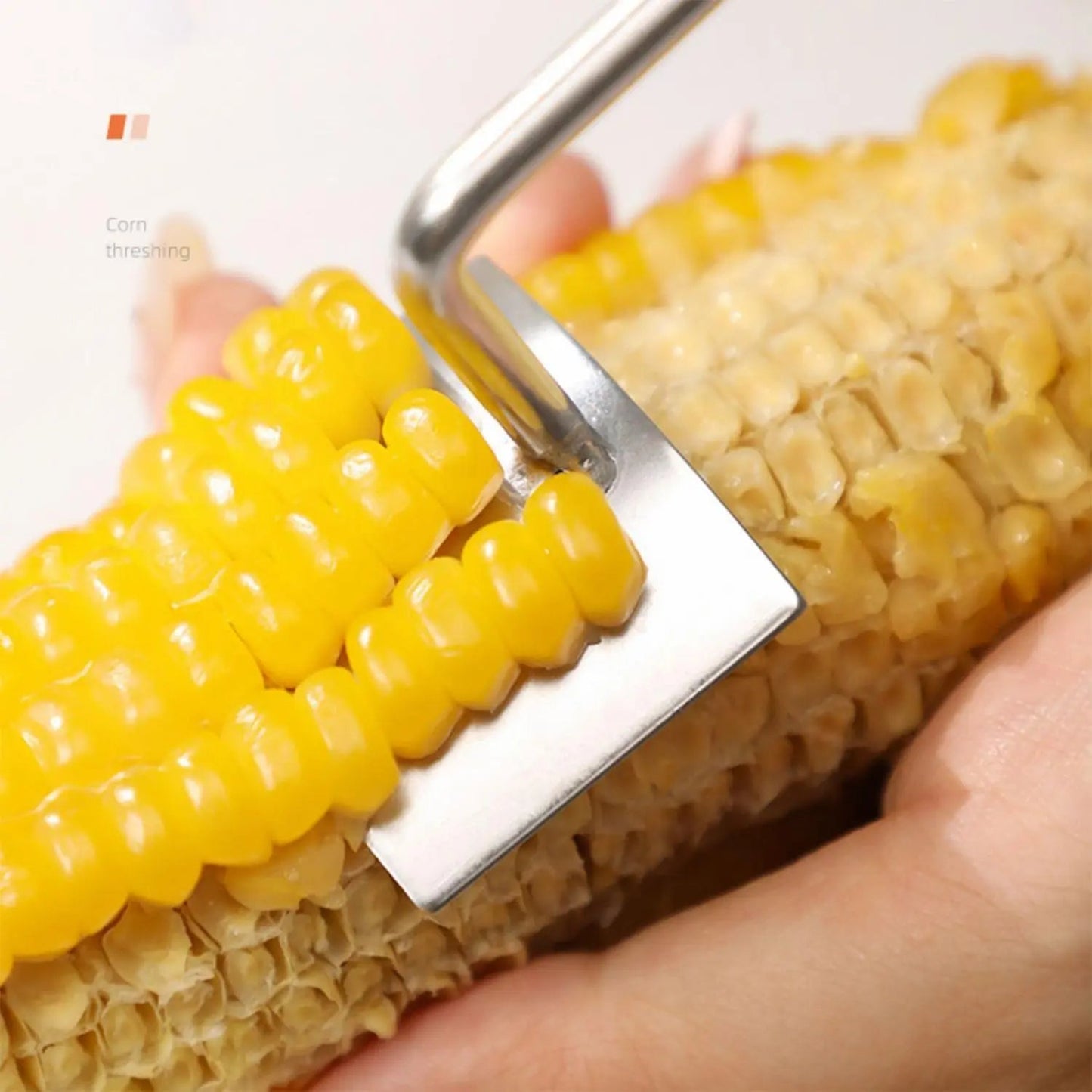 Rynx | Stainless Steel Corn Peeler with Long Handle for Quick Peeling