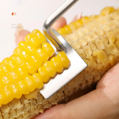 Rynx | Stainless Steel Corn Peeler with Long Handle for Quick Peeling
