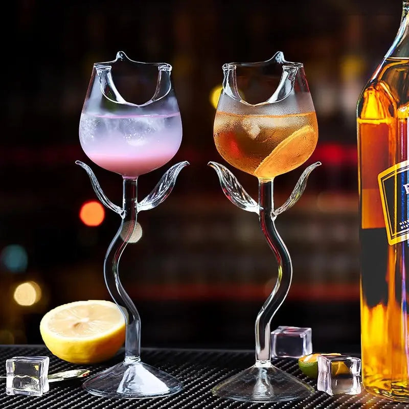 Rynx | Elegant Rose Wine Glass – Adds Charm to Every Sip