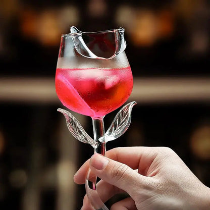Rynx | Elegant Rose Wine Glass – Adds Charm to Every Sip