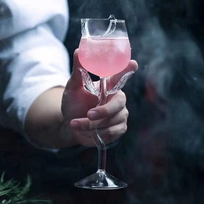 Rynx | Elegant Rose Wine Glass – Adds Charm to Every Sip