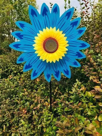 Rynx | Garden Wind Wheel with Sunflower Motif