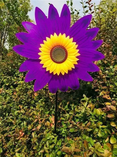 Rynx | Garden Wind Wheel with Sunflower Motif