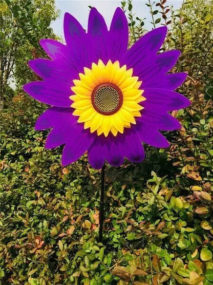 Rynx | Garden Wind Wheel with Sunflower Motif
