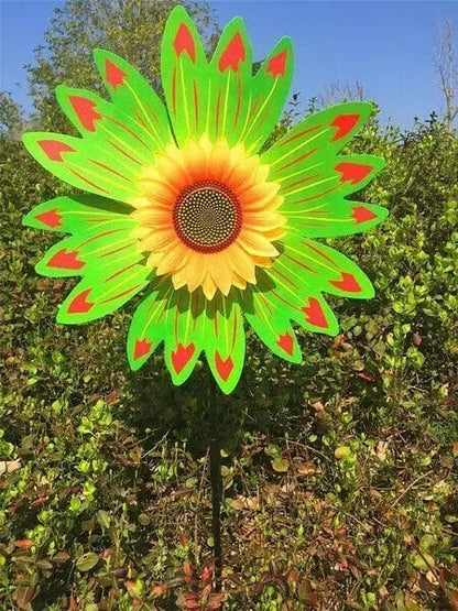 Rynx | Garden Wind Wheel with Sunflower Motif