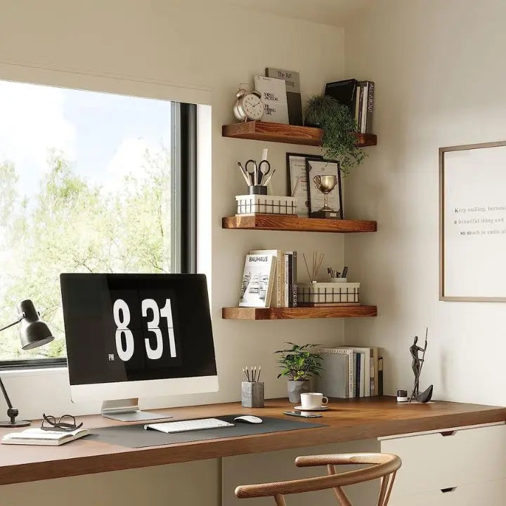 Rynx | Handmade Solid Wood Wall Shelves – Stylish & Space-Saving