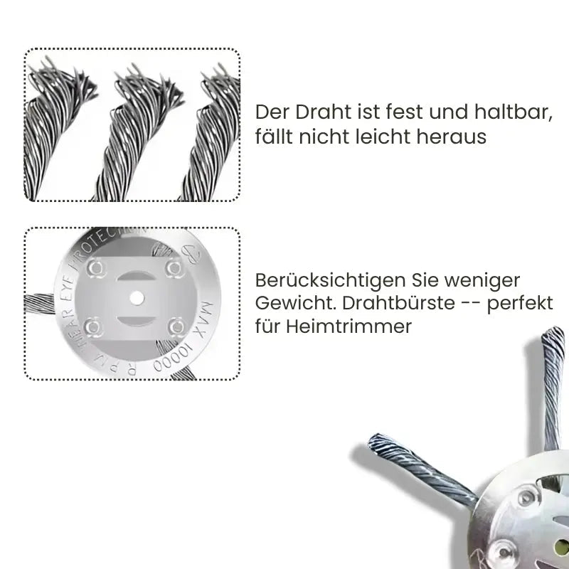 Rynx | Durable steel grass cutting head for precise cutting