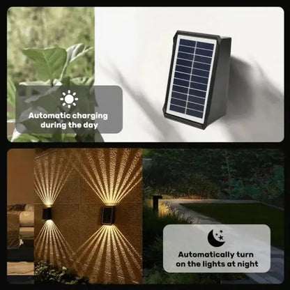 Rynx | Modern Solar LED Wall Light - Waterproof & Automatic