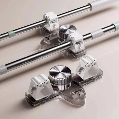 Rynx | Strong broom holder without drilling – Space-saving & safe storage