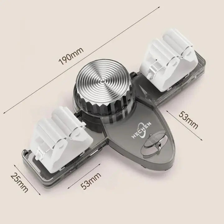 Rynx | Strong broom holder without drilling – Space-saving & safe storage