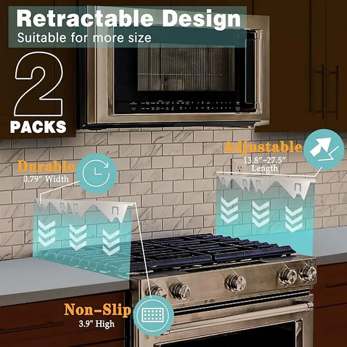 Rynx | Telescopic cover strips made of stainless steel for stove gaps