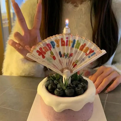 Rynx | Surprise Pop-up Fan Candle Topper