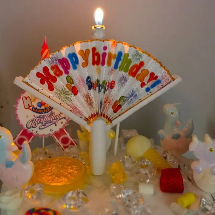 Rynx | Surprise Pop-up Fan Candle Topper