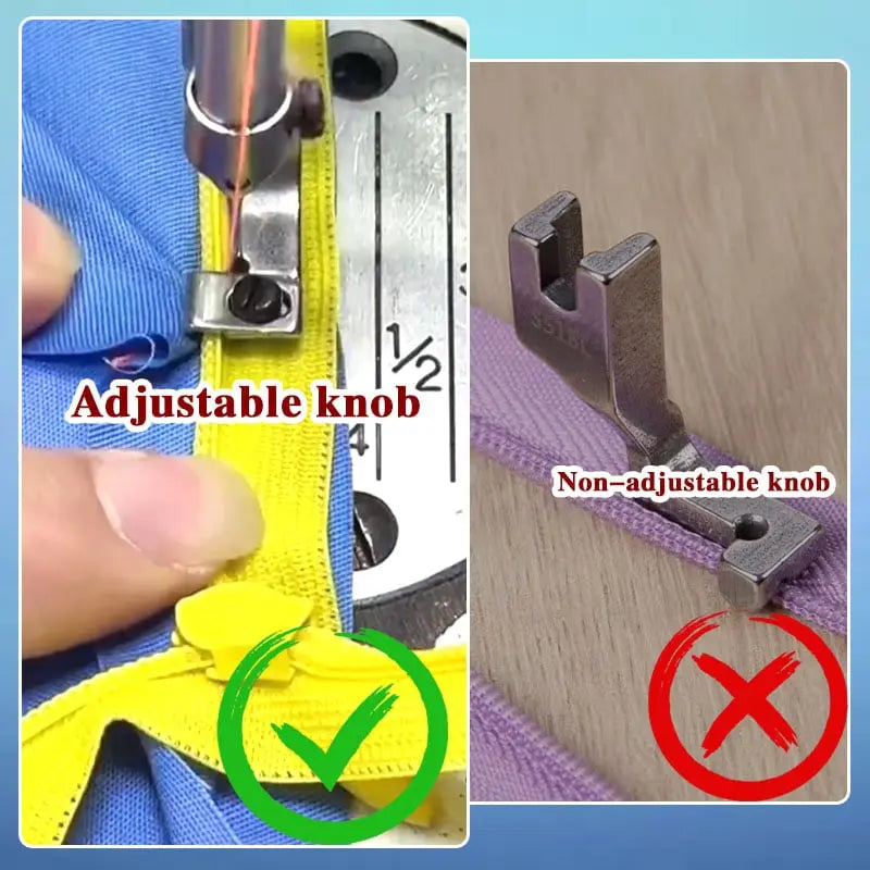 Rynx | Adjustable Zipper Foot for Sewing Machines